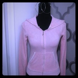 Juicy Couture Sweatshirt Hoodie Terry Cloth Zipper